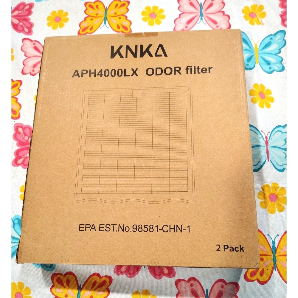KNKA APH4000LX Odor Filter 2-Pack Activated Carbon Odor Reduction